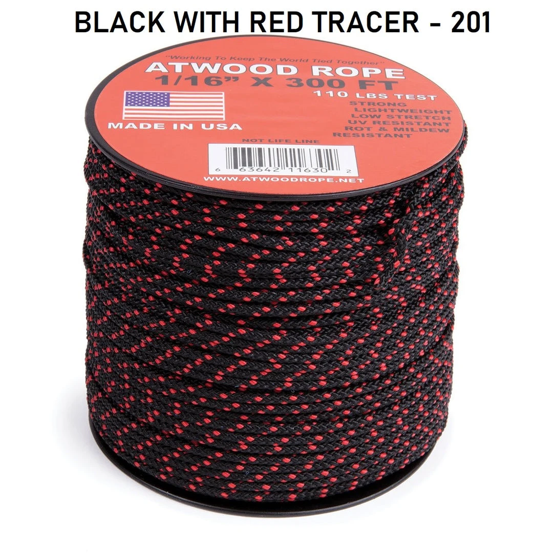 Atwood Rope COMMERCIAL FISHING Atwood 2 Color Patterned Rope 1/16" Butt Wrap Cord 3 Atwood Rope COMMERCIAL FISHING Atwood 2 Color Patterned Rope 1/16" Butt Wrap Cord