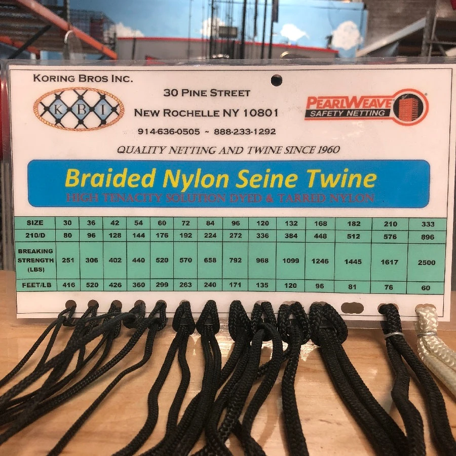 Koring Bros Braided Tarred Nylon Seine Twine 4 Koring Bros Braided Tarred Nylon Seine Twine