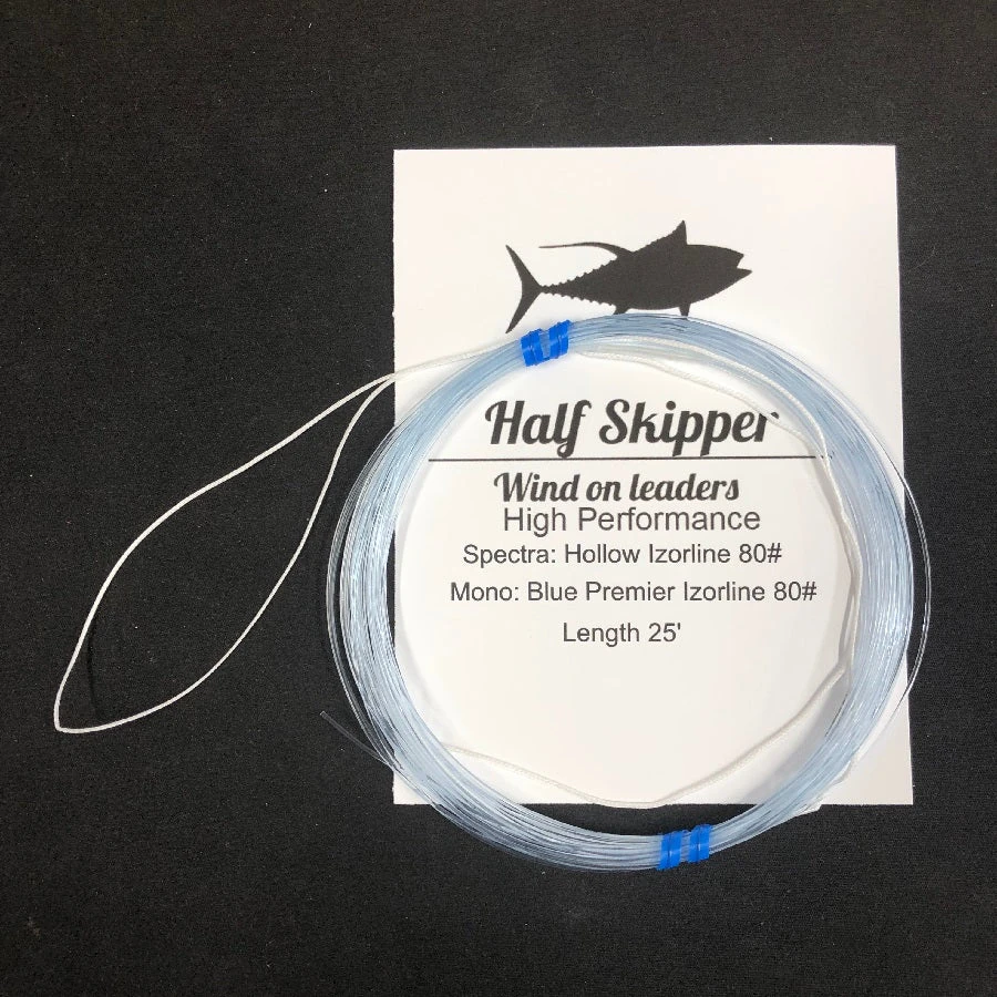 FISHING TACKLE Half Skipper Hollow Braid Wind On Leader 4 FISHING TACKLE Half Skipper Hollow Braid Wind On Leader