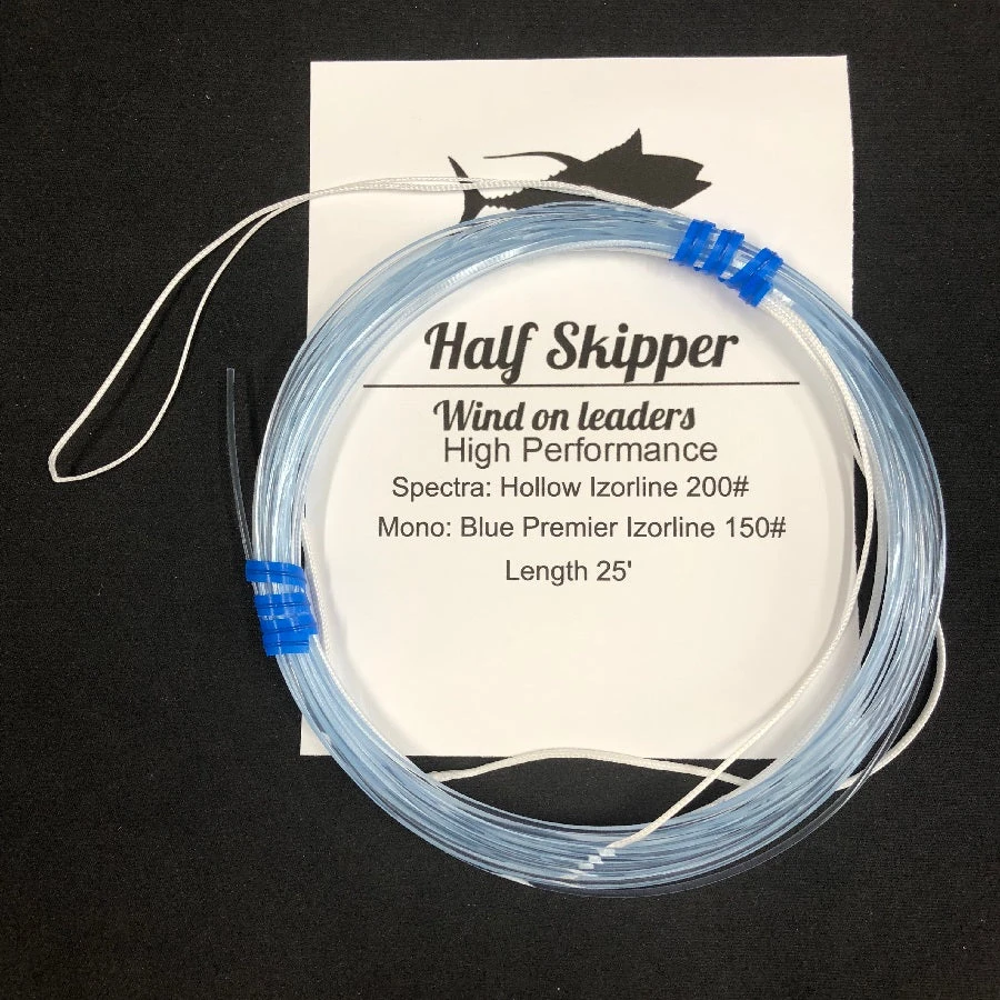 FISHING TACKLE Half Skipper Hollow Braid Wind On Leader 6 FISHING TACKLE Half Skipper Hollow Braid Wind On Leader