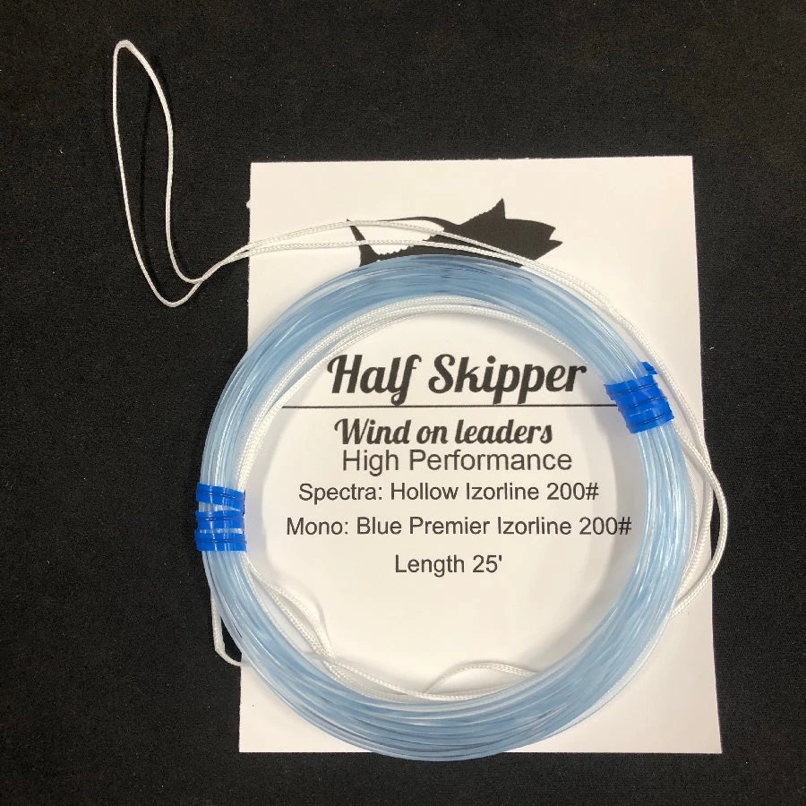 FISHING TACKLE Half Skipper Hollow Braid Wind On Leader 7 FISHING TACKLE Half Skipper Hollow Braid Wind On Leader