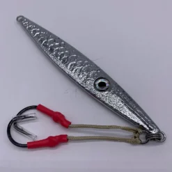 Run Off Lures FISHING TACKLE Super Slammer Vertical Jigs - Hammered Chrome