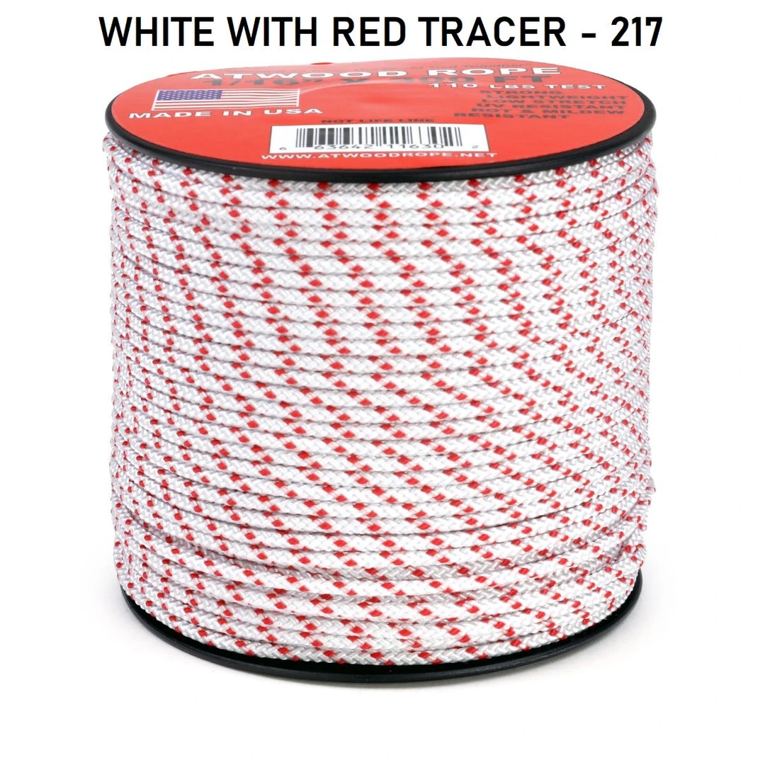 Atwood Rope COMMERCIAL FISHING Atwood 2 Color Patterned Rope 1/16" Butt Wrap Cord 17 Atwood Rope COMMERCIAL FISHING Atwood 2 Color Patterned Rope 1/16" Butt Wrap Cord