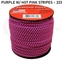 Atwood Rope COMMERCIAL FISHING Atwood 2 Color Patterned Rope 1/16" Butt Wrap Cord 50 Atwood Rope COMMERCIAL FISHING Atwood 2 Color Patterned Rope 1/16