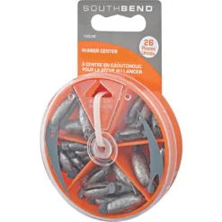 South Bend 26 Piece Rubber Center Sinker Assortment Selector Pack