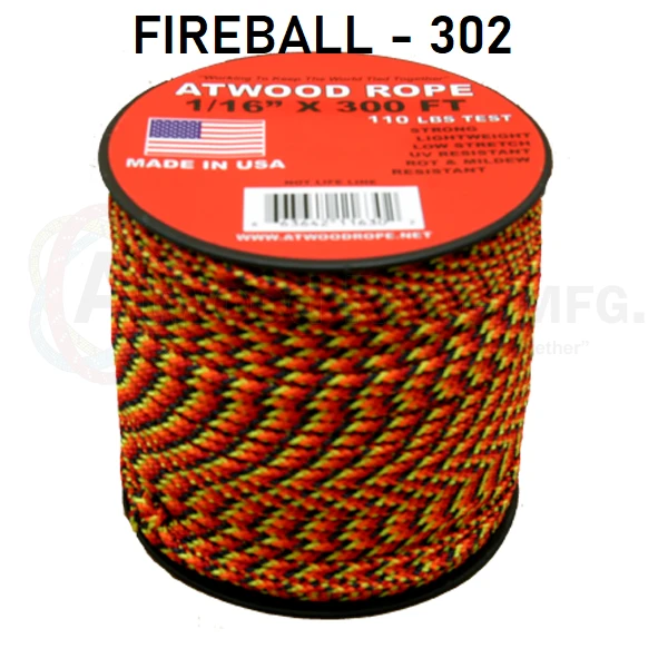 Atwood Rope Atwood 3 And 4 Color Patterned Rope 1/16" Butt Wrap Cord COMMERCIAL FISHING 4 Atwood Rope Atwood 3 And 4 Color Patterned Rope 1/16" Butt Wrap Cord COMMERCIAL FISHING