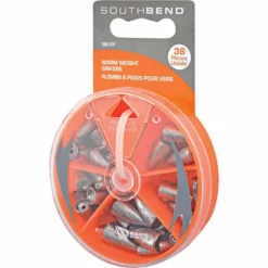 South Bend FISHING TACKLE 36 Piece Worm Weight Assortment Selector Pack