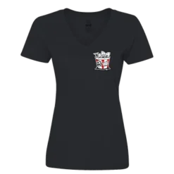 Kill Fish Co. KILLFISH CO. Women's "Bucket" Logo Black V-Neck T-Shirt