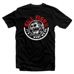 Kill Fish Co. FISHING AND OUTDOOR APPAREL KILLFISH CO. "Round" Black T-Shirt