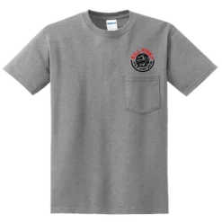 Kill Fish Co. KILLFISH CO. "Round" Heather Grey Pocket T-Shirt 5 Kill Fish Co. KILLFISH CO.