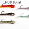 Hookup Baits HUB 4.5" Trolling Tube Baits With Owner 3X Strong Hook FISHING TACKLE