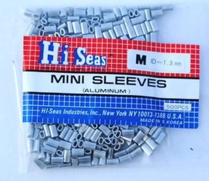 Hi Seas Mini Aluminum Monofilament Sleeves 3 Hi Seas Mini Aluminum Monofilament Sleeves