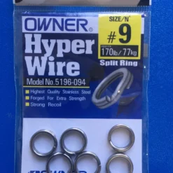 Owner Hyper Wire Split Ring FISHING TACKLE