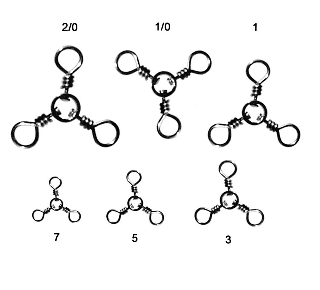 Pucci 3 Way Swivel FISHING TACKLE 3 Pucci 3 Way Swivel FISHING TACKLE