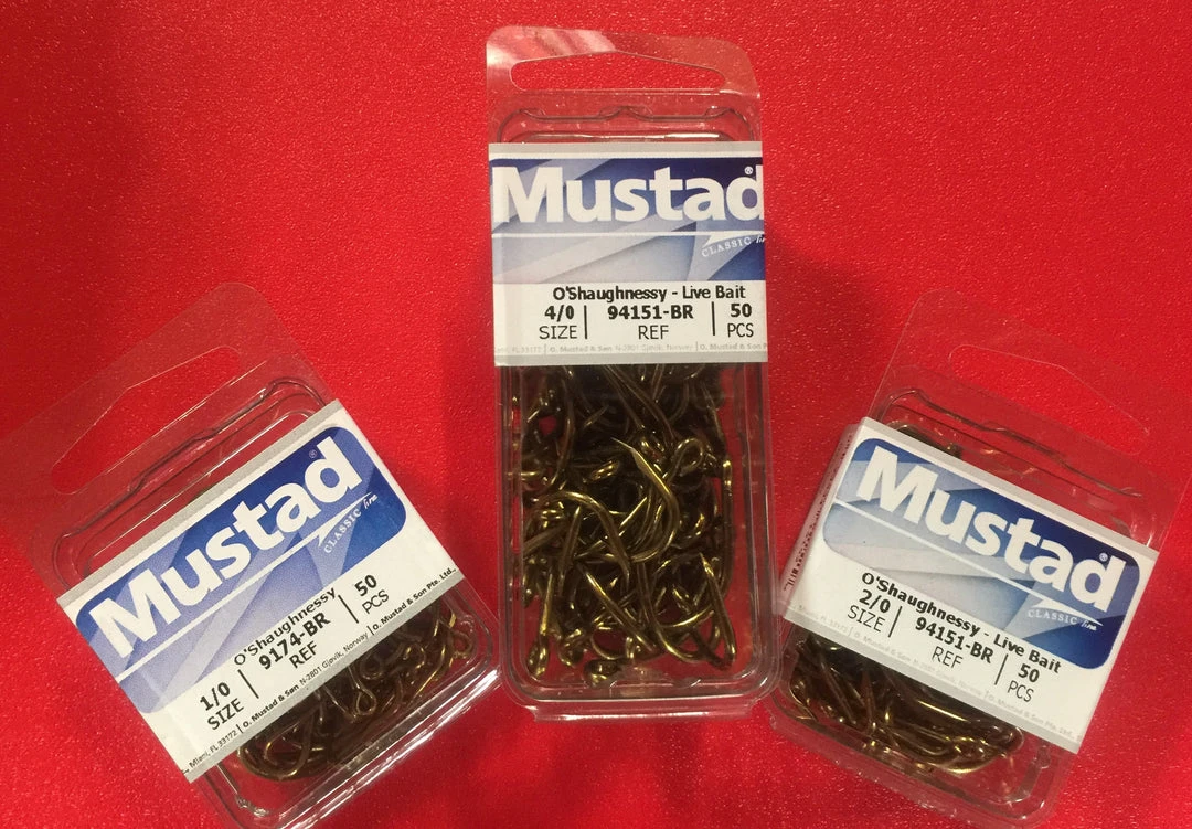 FISHING TACKLE Mustad 94151-BR O'Shaughnessy Live Bait Hook Beak Point 4 FISHING TACKLE Mustad 94151-BR O'Shaughnessy Live Bait Hook Beak Point