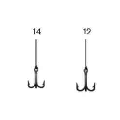 Pucci Snelled Treble Hooks FISHING TACKLE
